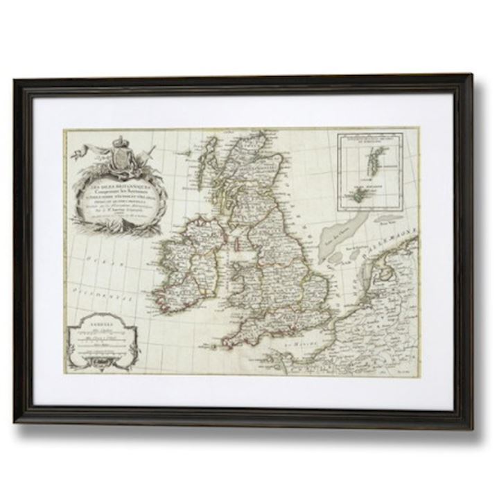 SPECIAL...OLD MAP OF GT. BRITAIN AND IRELAND  53x63cm