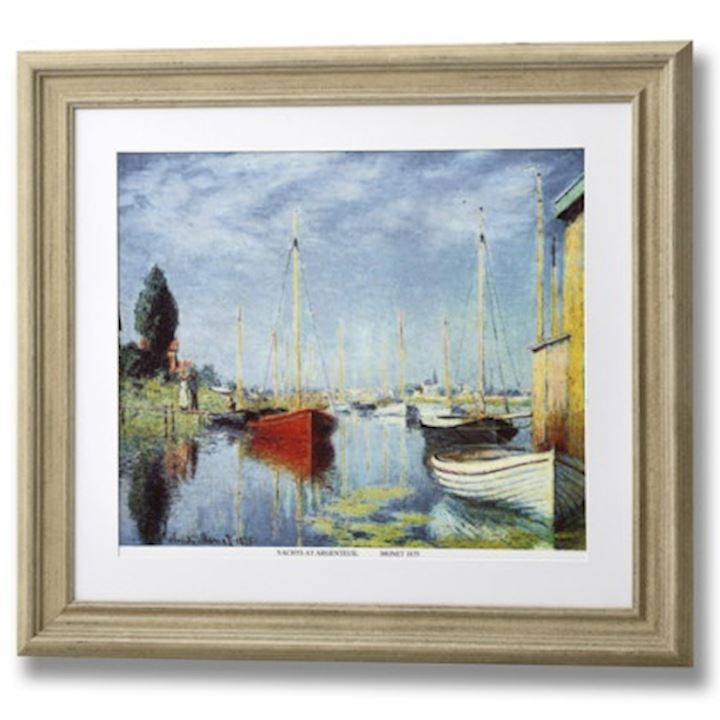 SPECIAL...YACHTS FRAMED PRINT  56x63cm