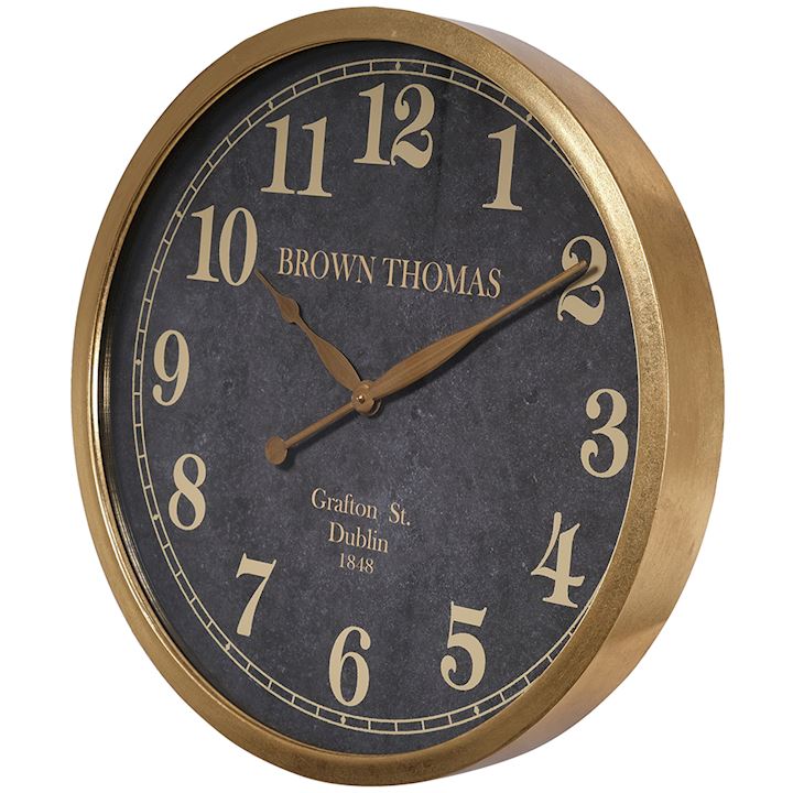 BROWN THOMAS METAL WALL CLOCK 62cm
