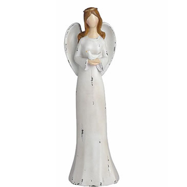 SPECIAL...ANGEL HOLDING DOVE  12inch  (MOQ 3)