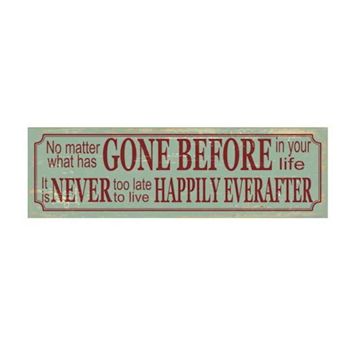 GONE BEFORE PLAQUE 40X12CM