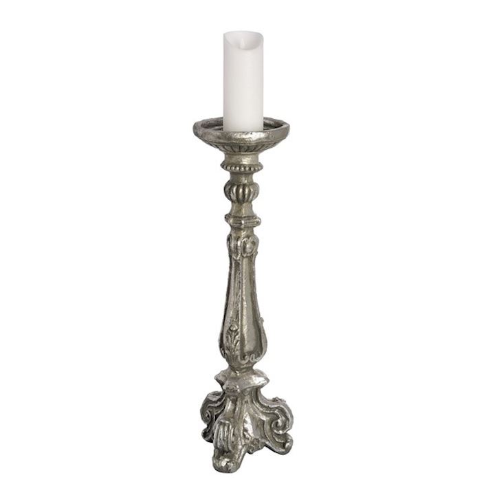 SPECIAL...A/Q SILVER CANDLE STAND 66CM