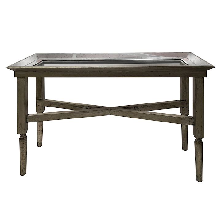 ASTOR GLASS CONSOLE TABLE 124x46x81cm