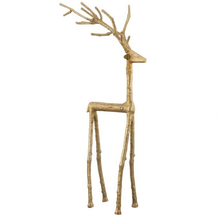 LARGE A/Q BRASS TWIG STAG 68cm