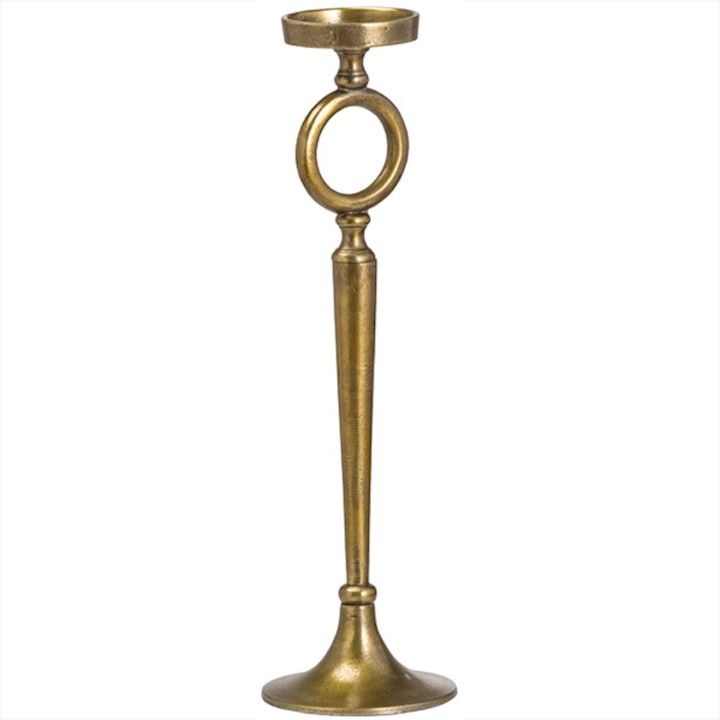 OHLSON A/Q BRASS SMALL D�COR CANDLE STAND 45cm