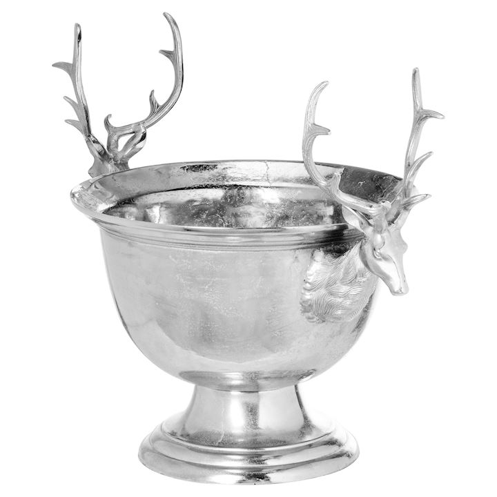 LARGE NICKLE STAG CHAMPAGNE COOLER 84x55x67cm