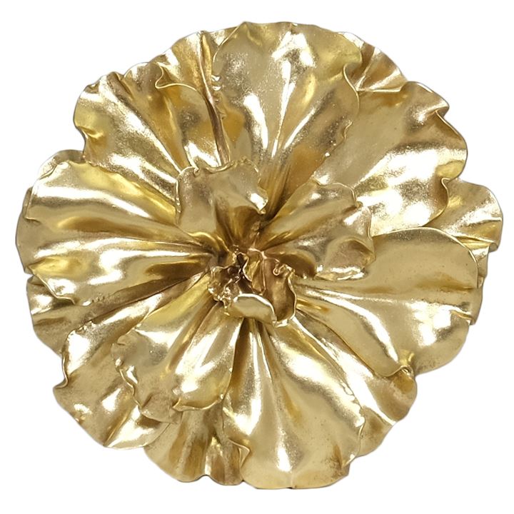 LARGE GOLD WALL FLOWER 38x11x41cm