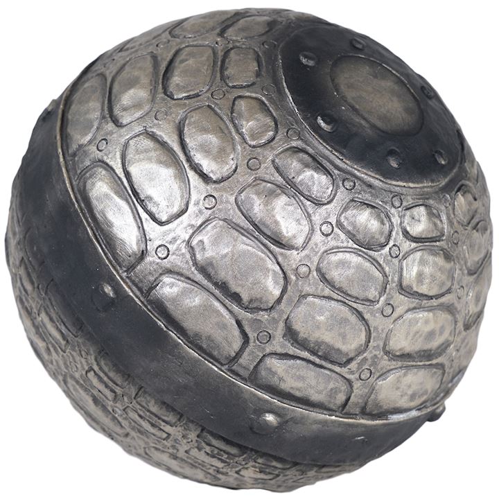 SILVER PATTERNED BALL 19cm