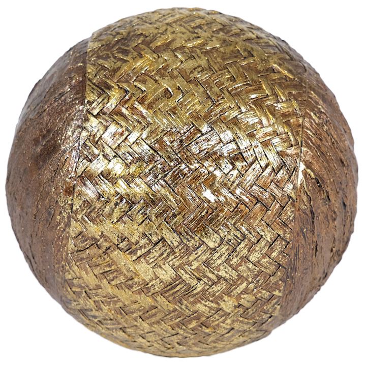 GOLD BRAIDED BALL 13cm