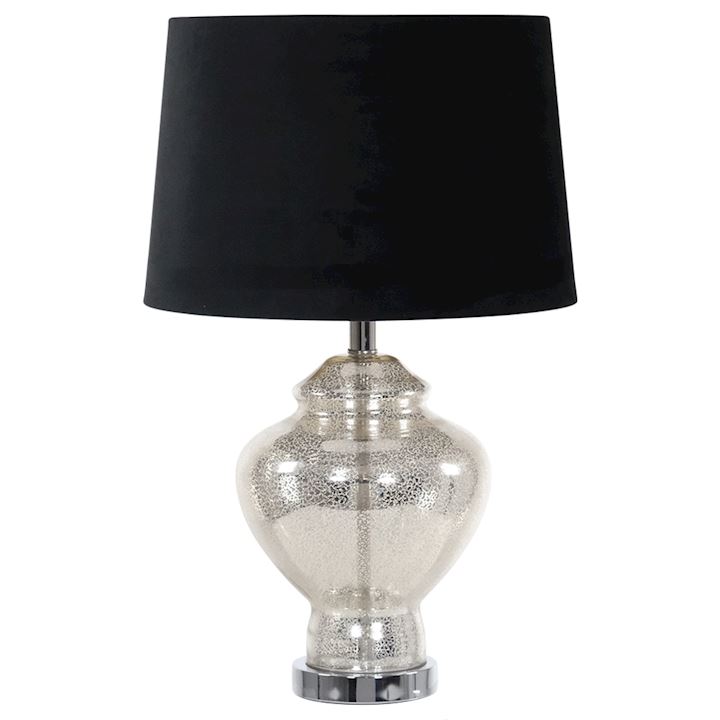 GLASS GOLD TABLE LAMP 37x37x60cm