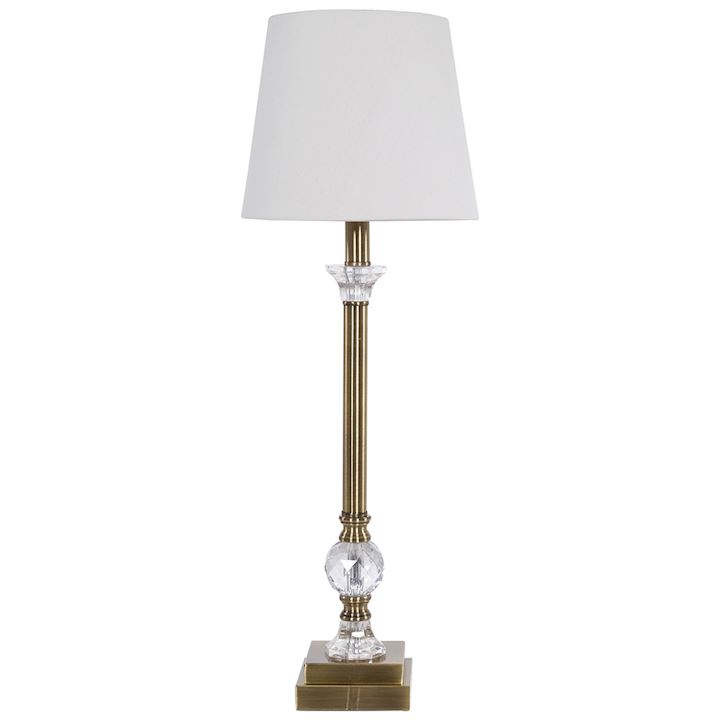 MILAN A/Q BRASS TABLE LAMP 24x24x69cm