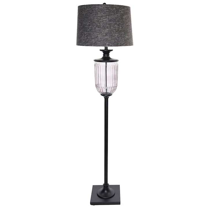 RIMINI BLACK FLOOR LAMP 43x43x160cm