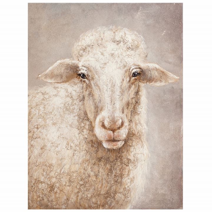 SHEEP ON CANVAS 60x80cm