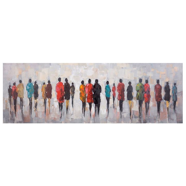 FIGURES IN DISTANCE ON CANVAS 150x50cm