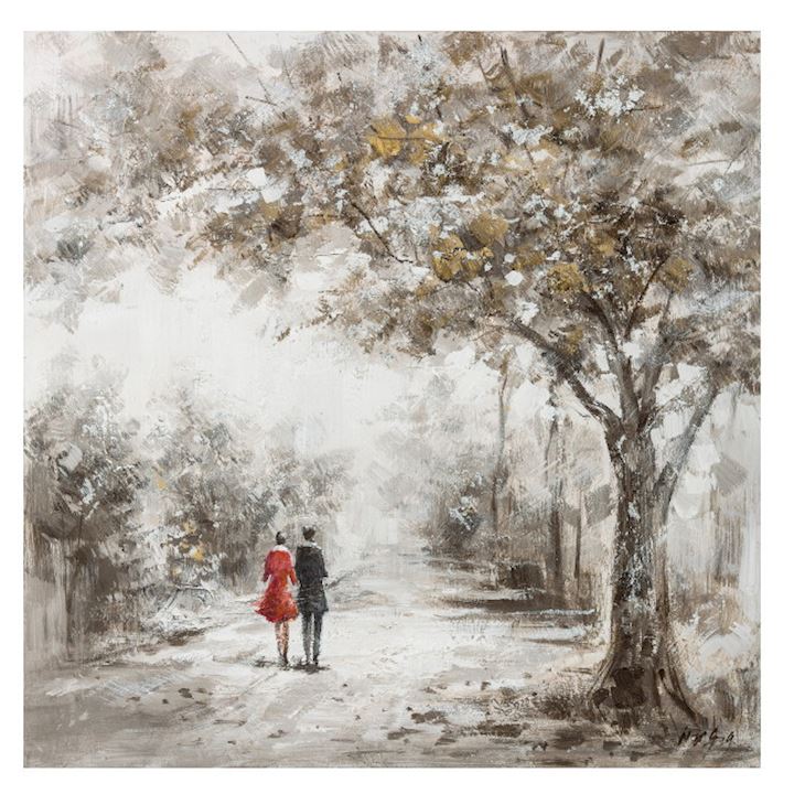SPECIAL...COUPLE H'PTD ON CANVAS 80x80cm