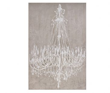 SPECIAL...CHANDELIER HANDPAINTED ON CANVAS 80x120cm
