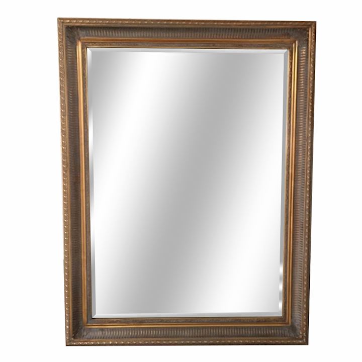 SPECIAL...COUNTRY GOLD RECTANGULAR MIRROR 96x126cm