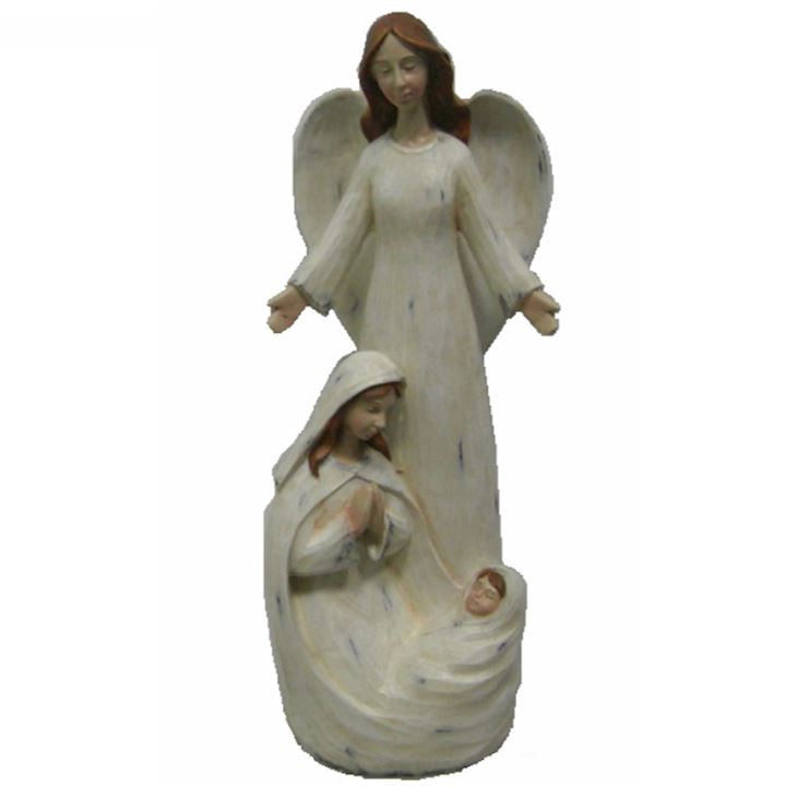 SPECIAL...ANGEL WITH MARY & JESUS 12x8x31cm