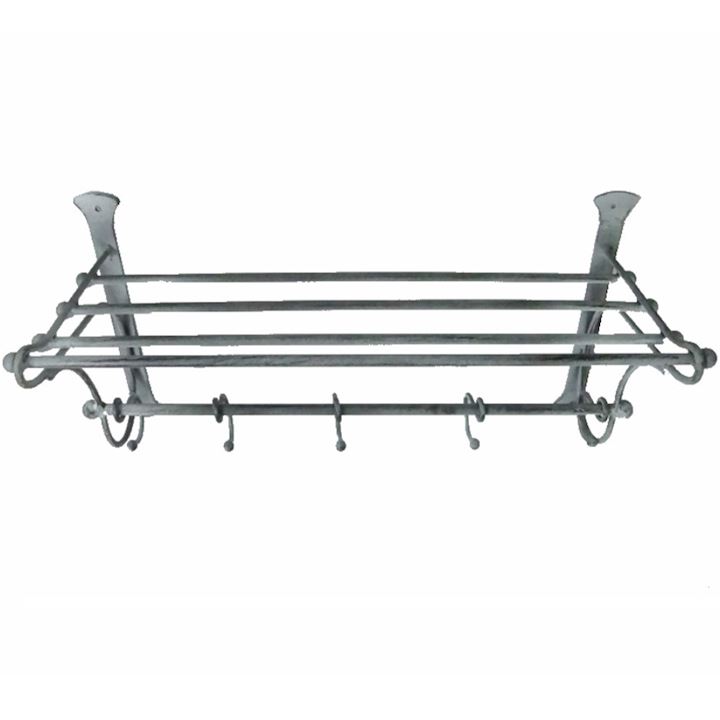 SPECIAL...WALL RACK WITH HOOKS  53x19x25cm