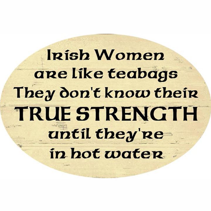 IRISH WOMEN OVAL PLAQUE