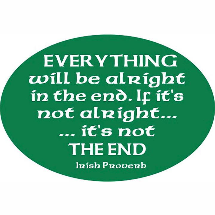 EVERYTHING WILL BE ALRIGHT OVAL PLAQUE