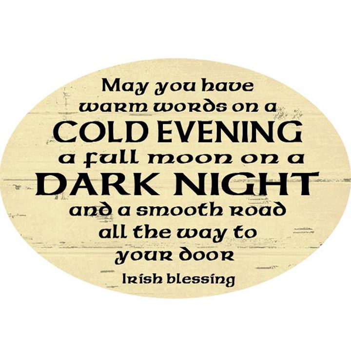 COLD EVENING OVAL PLAQUE