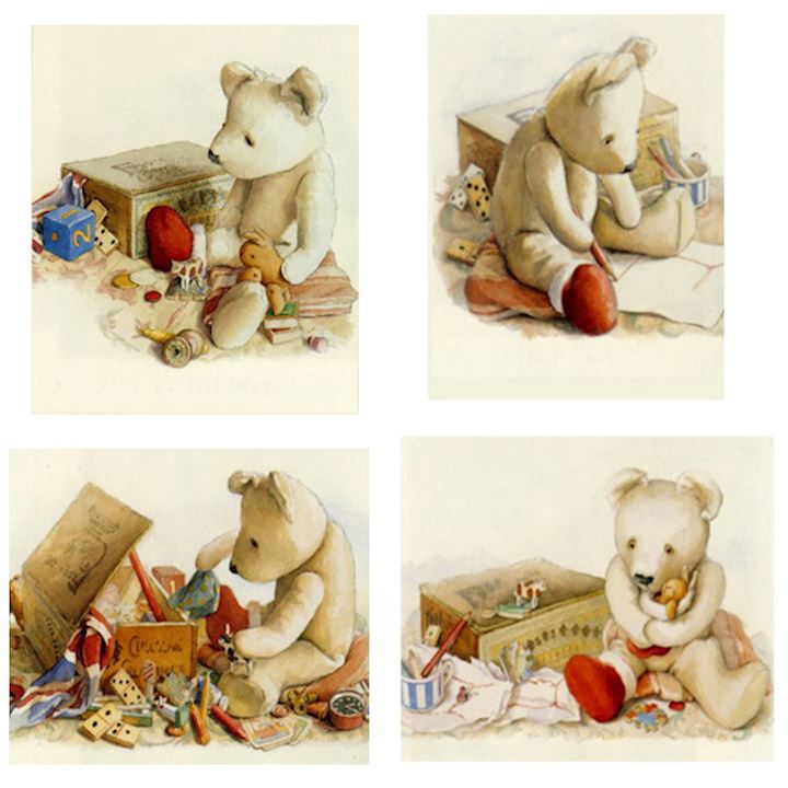 SPECIAL...SET 4 TEDDY PICTURES 25x30cm each