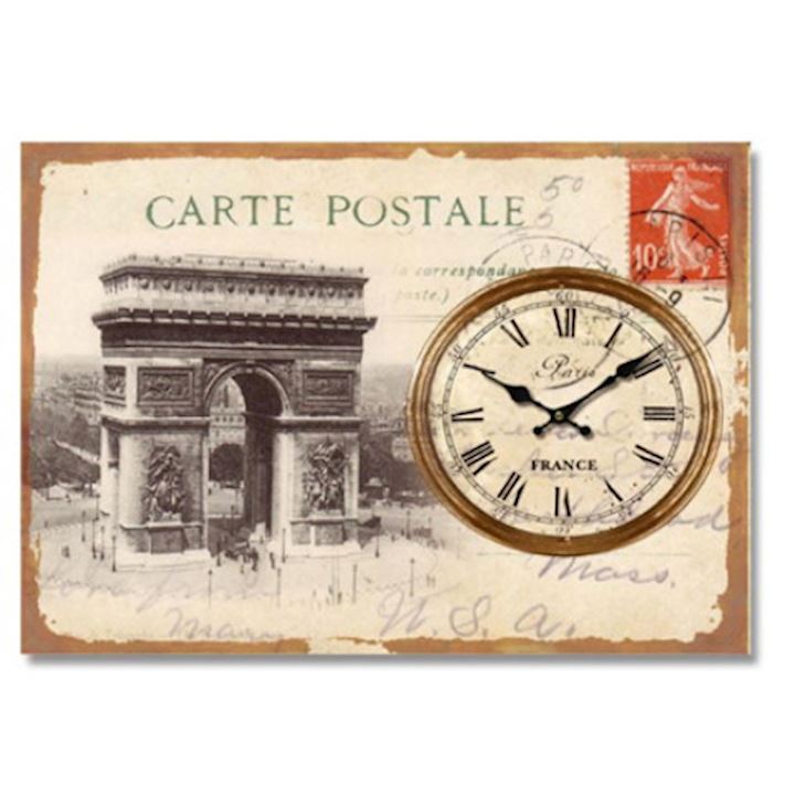 SPECIAL...FRENCH POSTCARD CLOCK
