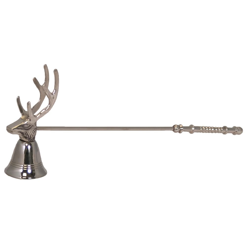 CHROME STAG CANDLE SNUFFER 29cm (17279)