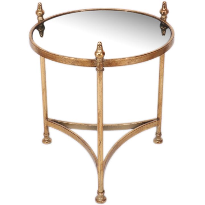 GOLD TABLE MIRROR TOP 52x58cm