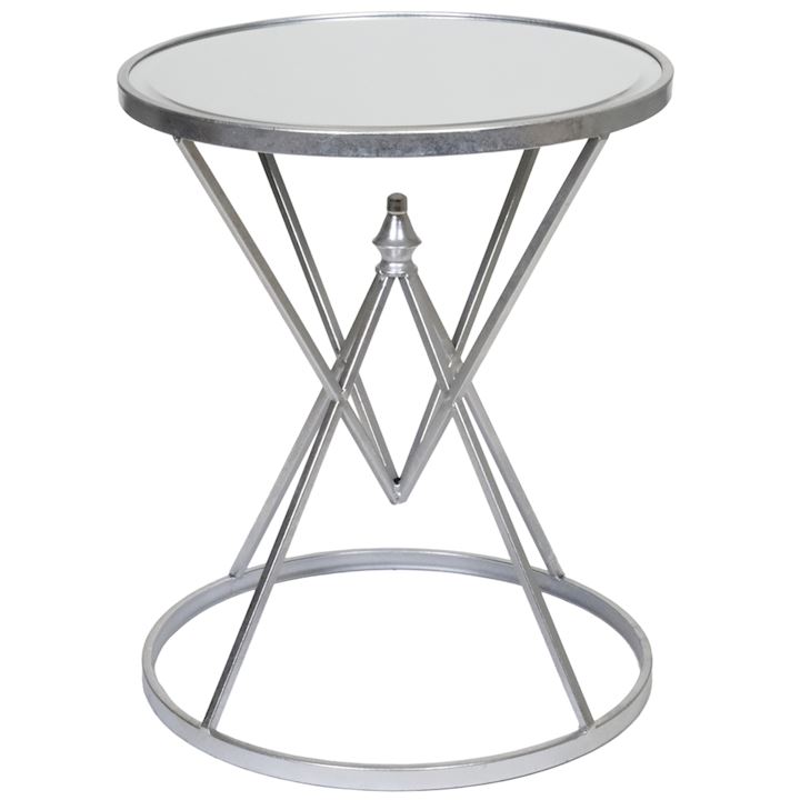 GENOA SILVER TABLE 45x45x54cm