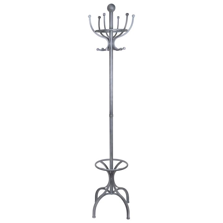 GREY COAT & HAT STAND 33x45x188cm