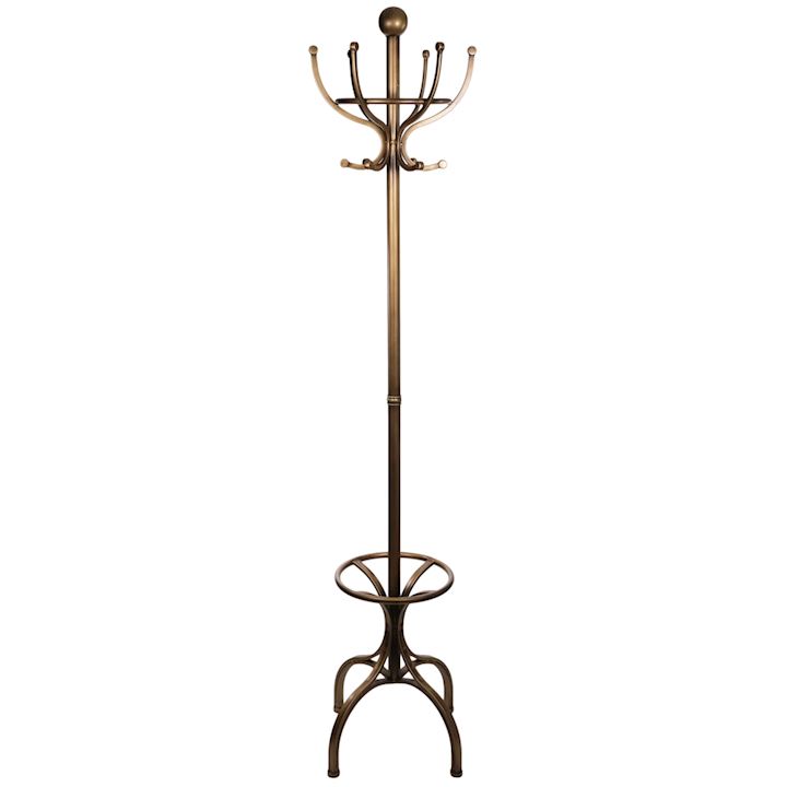 A/Q BRASS COAT & HAT STAND 33x45x188cm