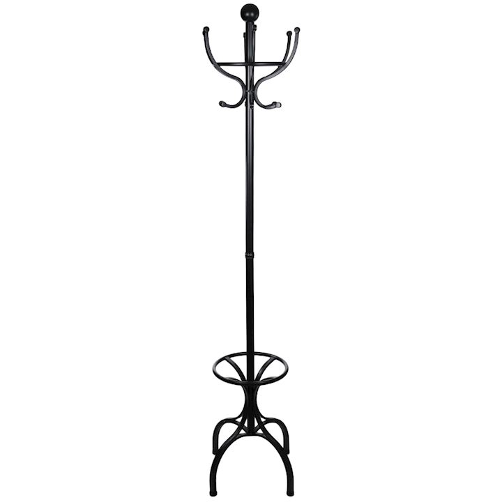 BLACK COAT & HAT STAND 33x45x188cm