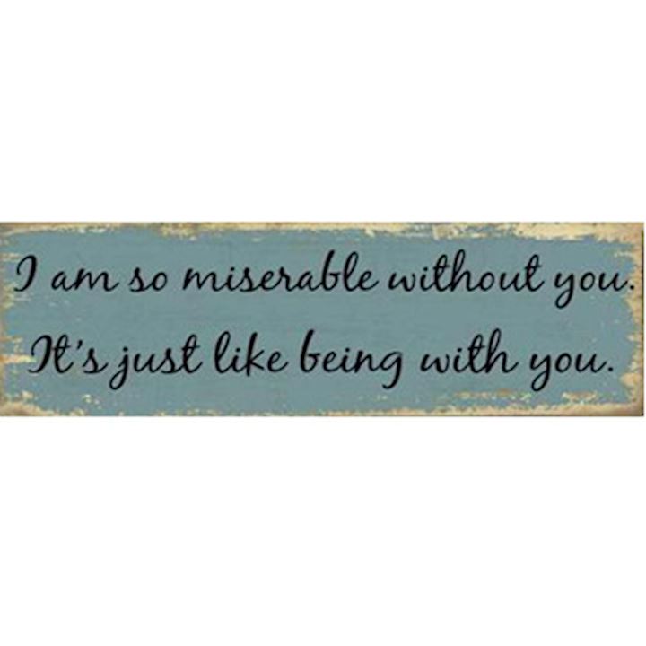 MISERABLE PLAQUE 40x12cm