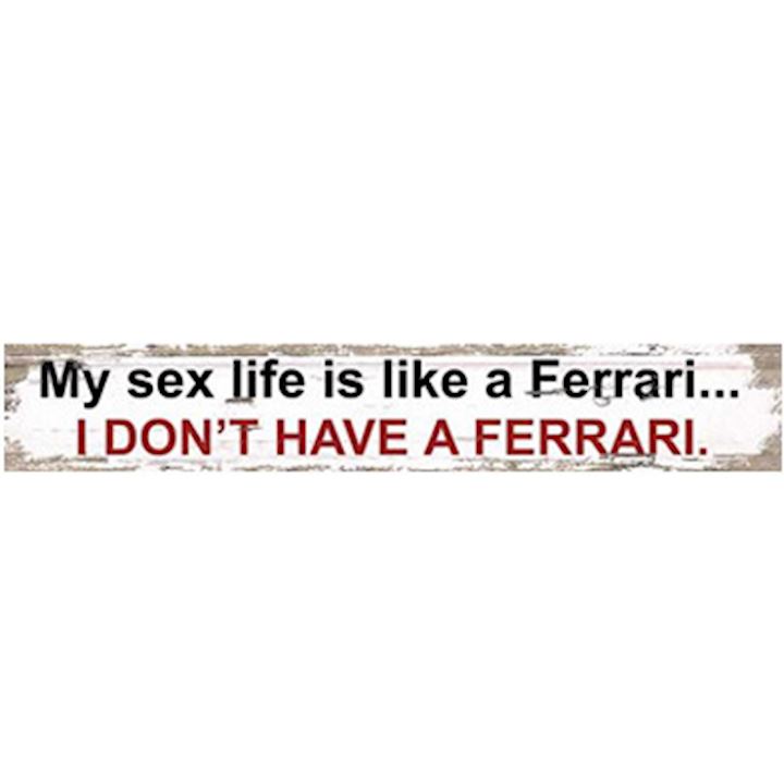 FERRARI PLAQUE 30x5cm