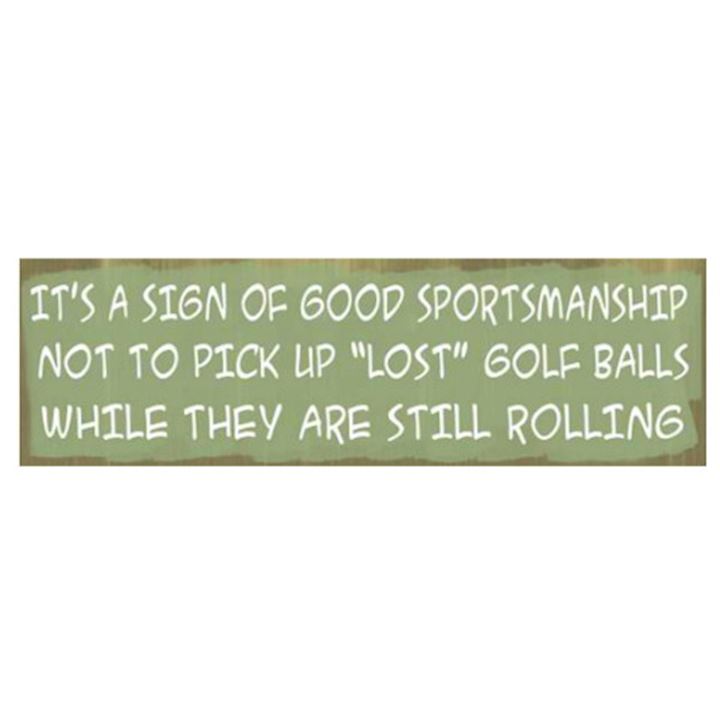 LOST BALLS PLAQUE 40X12CM