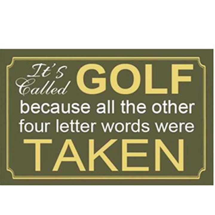 GOLF PLAQUE 25X16CM