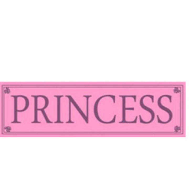 PRINCESS PLAQUE 30x9cm