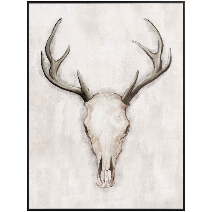FRAMED STAG PICTURE 60x80cm