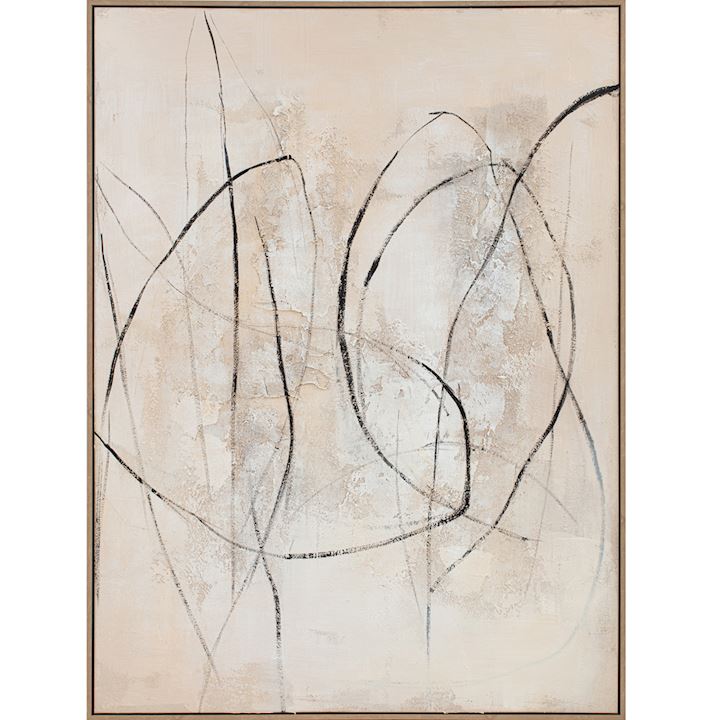 FRAMED HANDPAINTED WALL ART 90x120cm