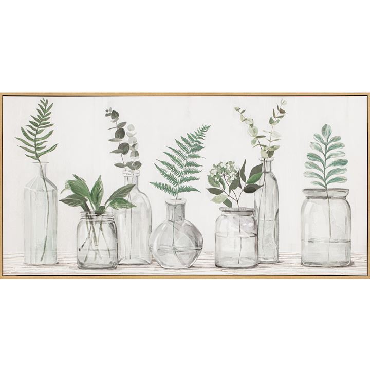 FRAMED ART ON TEXTURED PAPER 120x60cm
