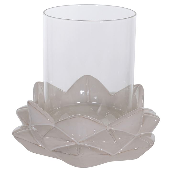 BARI LARGE LOTUS CANDLE HOLDER 27x27x24cm