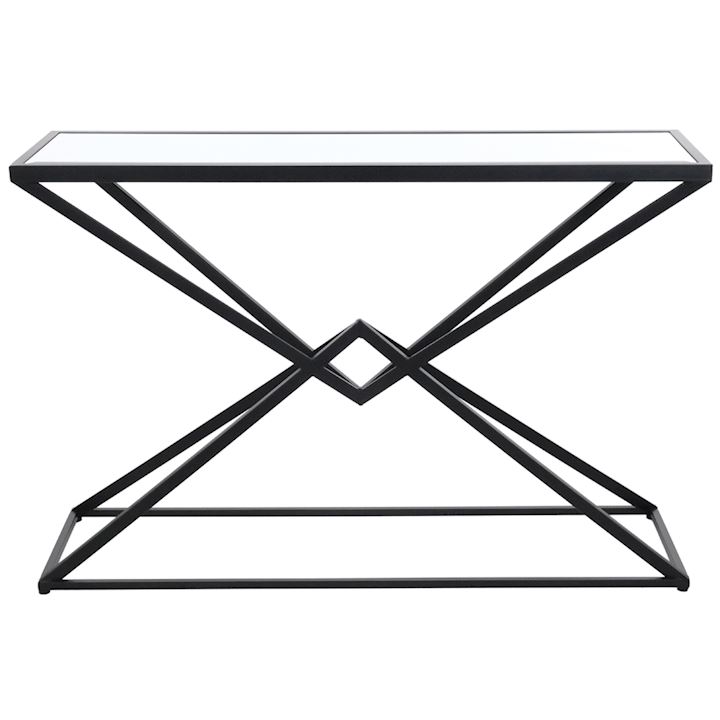 BLACK CONSOLE TABLE 120x40x80cm