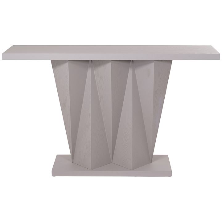 GREY ASH CARVED CONSOLE TABLE 130x34x80cm