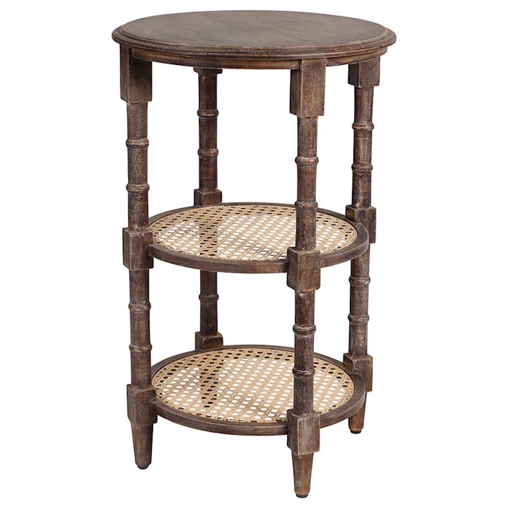 TERRACE NATURAL SIDE TABLE 45x45x72cm
