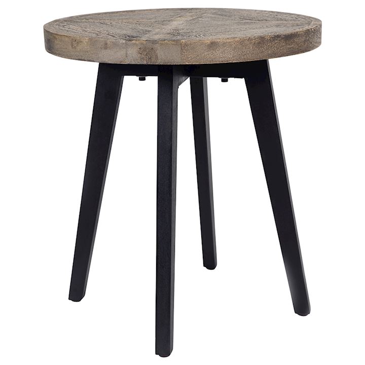 RUSTIC WOOD SIDE TABLE 50x50x55cm