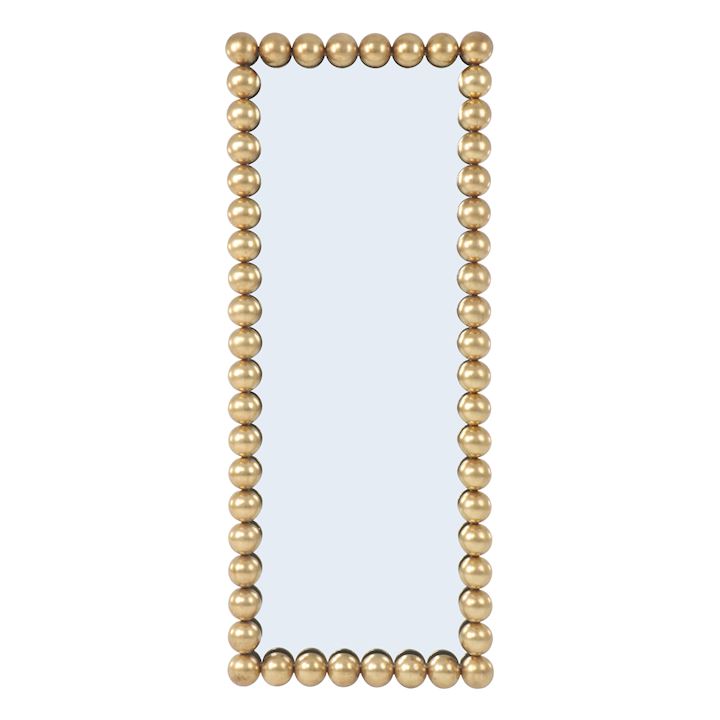 GOLD FRAMED WALL MIRROR 59x149cm