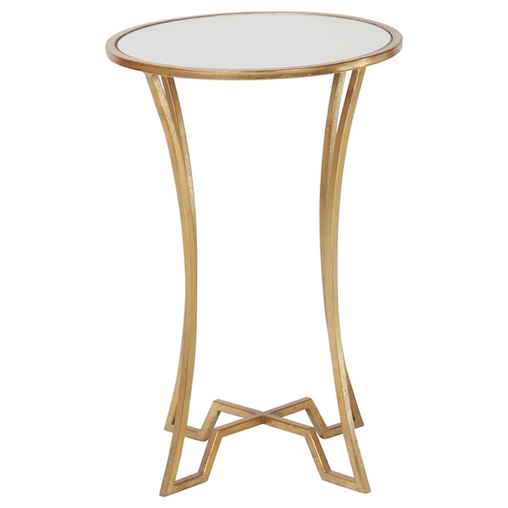 GOLD LAMP TABLE 40x40x60cm