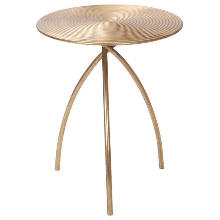 LARGE GOLD SIDE TABLE 50x50x61cm